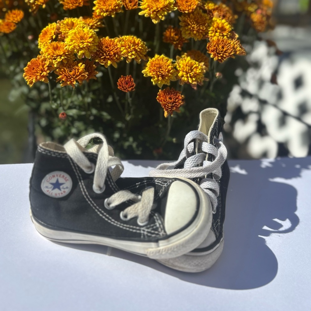 Converse Black and White Kids' High-Tops